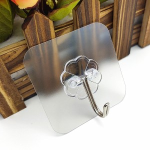 GANCHO ADESIVO TRANSPARENTE 100UN EM9811