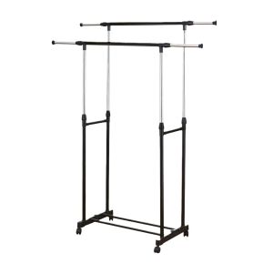 ARARA DUPLA FERRO, AÇO INOX E PLASTICO PP 140CM X 42CM X 160CM CK5953 CLINK